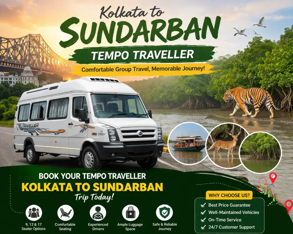 Kolkata to Sundarban Tempo Traveller